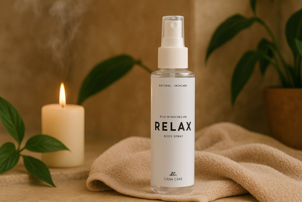 Relax magnesium spray fra Cana Care