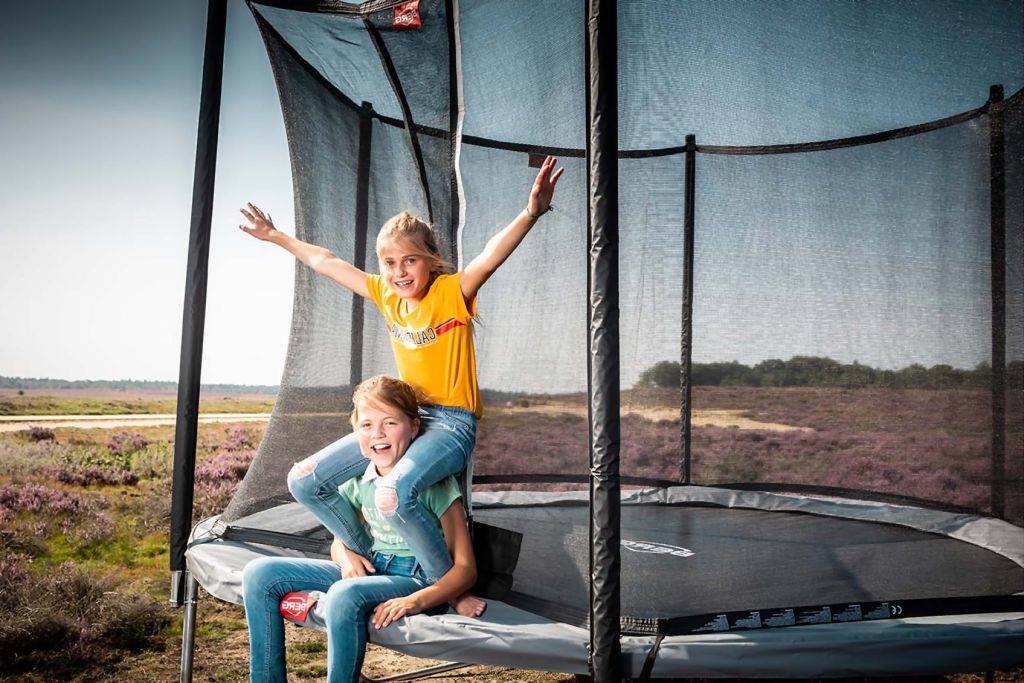 motion med en berg trampolin